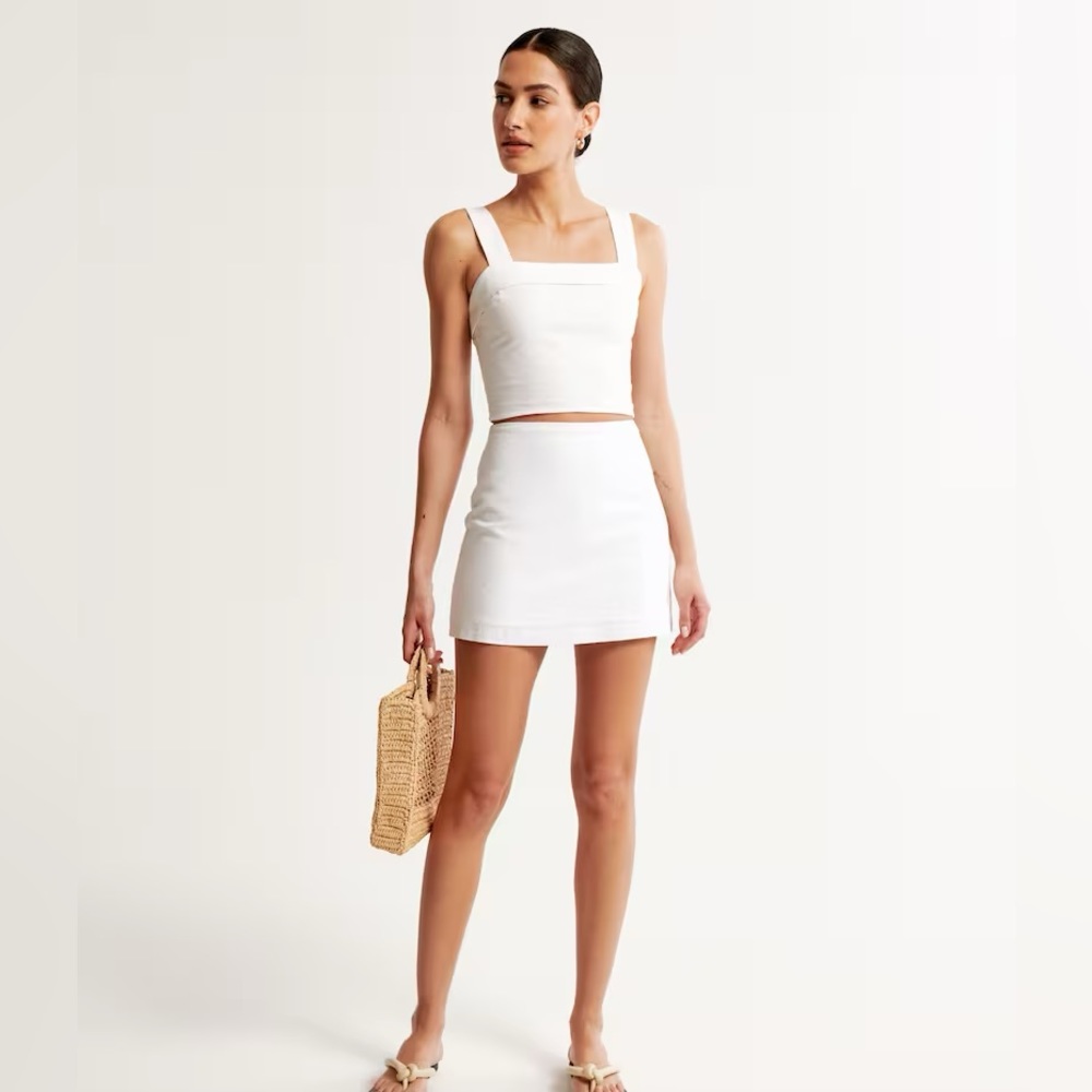 Abercrombie Linen Blend Skort